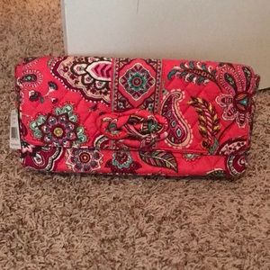 Vera Bradley retired coral clutch purse NWT